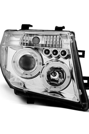 Coppia di fari Angel Eyes Nissan Navara 05-10 Chrome