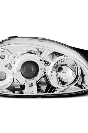 Coppia di fari Angel Eyes Opel Corsa B 93-00 Chrome