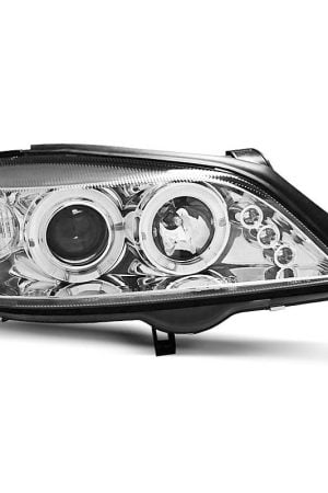 Coppia di fari Angel Eyes Opel Astra G 98-04 Chrome