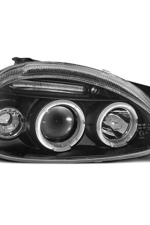 Coppia di fari Angel Eyes Opel Corsa B 93-00 Neri