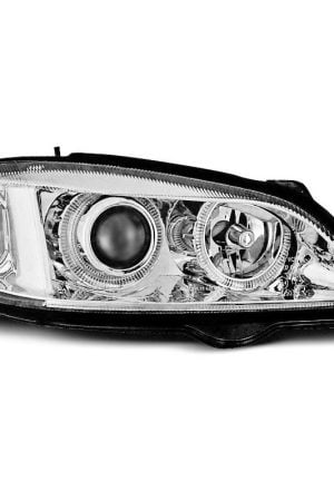 Coppia di fari Angel Eyes Opel Astra G 97-04 Chrome