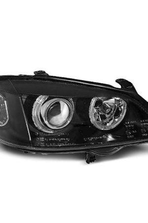 Coppia di fari Angel Eyes Opel Astra G 97-04 Neri