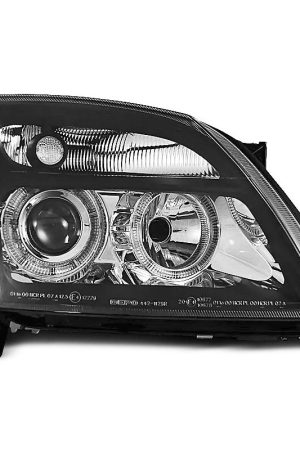 Coppia di fari Angel Eyes Opel Vectra C 02-05 Neri