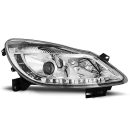 Coppia di fari a Led stile luce diurna Opel Corsa D 2006 Chrome