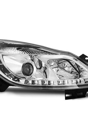 Coppia di fari a Led stile luce diurna Opel Corsa D 2006 Chrome