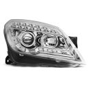 Coppia di fari a Led stile luce diurna Opel Astra H 04-10 Chrome