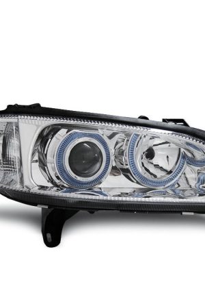 Coppia di fari Angel Eyes Opel Omega B 94-99 Chrome