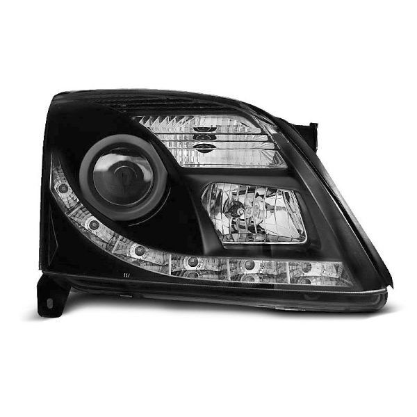 Fari Led stile luce diurna Opel Vectra C 02-05 Neri