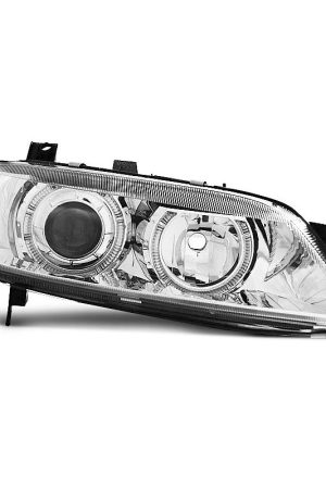 Coppia di fari Angel Eyes Opel Vectra B 99-02 Chrome