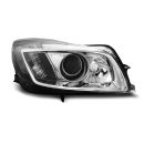 Fari Led con DRL vera luce diurna Opel Insignia 08-12 Chrome