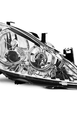 Fari Angel Eyes Peugeot 307 01-05 Chrome