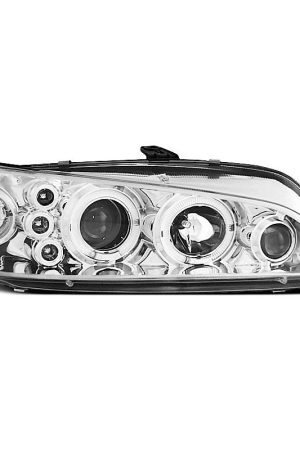 Fari Angel Eyes Peugeot 306 97-01 Chrome