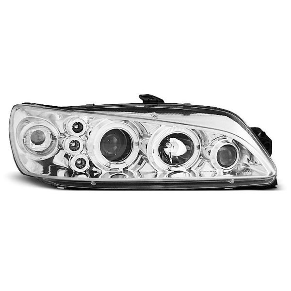 Fari Angel Eyes Peugeot 306 97-01 Chrome