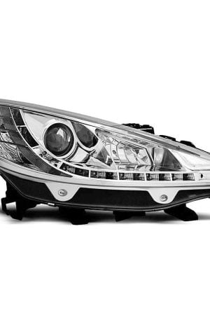 Fari Led stile luce diurna Peugeot 207 06-09 Chrome