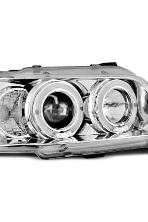 Fari Angel Eyes Renault Clio 90-95 Chrome