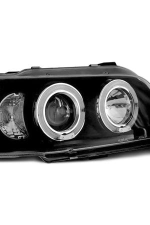 Fari Angel Eyes Renault Clio 90-95 Neri