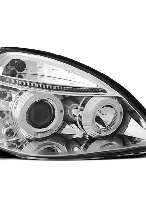 Fari Angel Eyes Renault Clio 01-05 Chrome