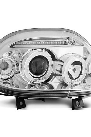 Fari Angel Eyes Renault Clio 98-01 Chrome