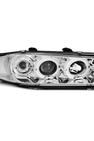 Fari Angel Eyes Rover 200 95-00 Chrome