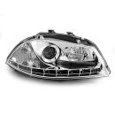 Fari Led stile luce diurna Seat Ibiza 6L 02-08 Chrome