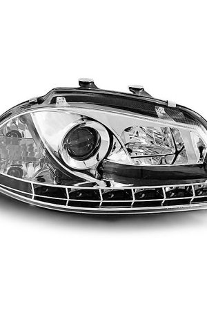 Fari Led stile luce diurna Seat Ibiza 6L 02-08 Chrome