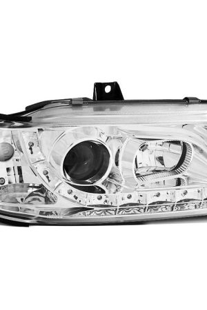 Fari Led stile luce diurna Seat Ibiza / Cordoba / Polo 6N 93-99 Chrome