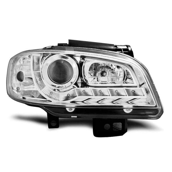 Fari Led stile luce diurna Seat Ibiza / Cordoba 99-02 Chrome