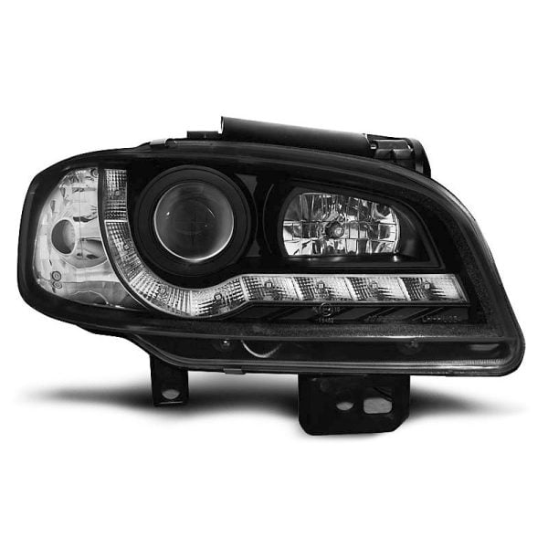 Fari Led stile luce diurna Seat Ibiza / Cordoba 99-02 Neri