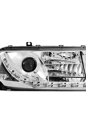 Fari Led stile luce diurna Skoda Octavia I 00-04 Chrome