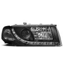 Fari Led stile luce diurna Skoda Octavia I 00-04 Neri