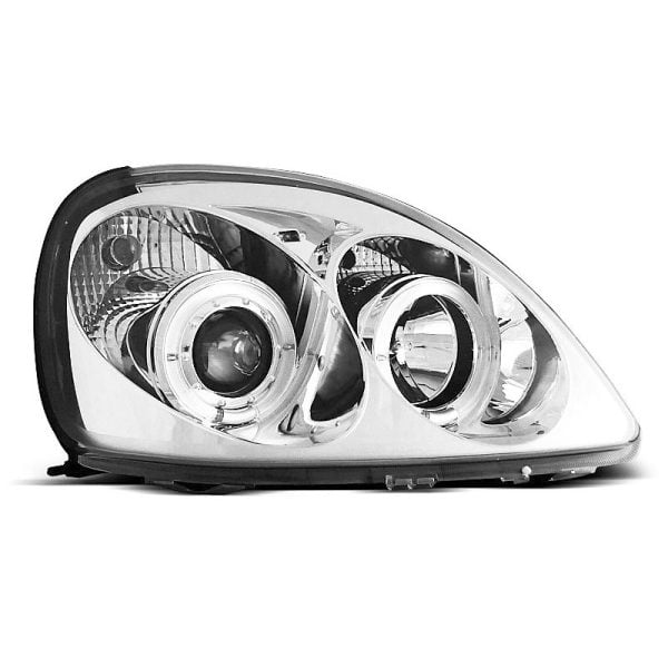 Fari Angel Eyes Toyota Yaris 99-03 Chrome