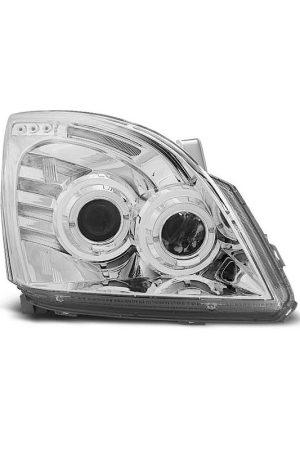 Fari Angel Eyes Toyota Land Cruiser 120 03-09 Chrome