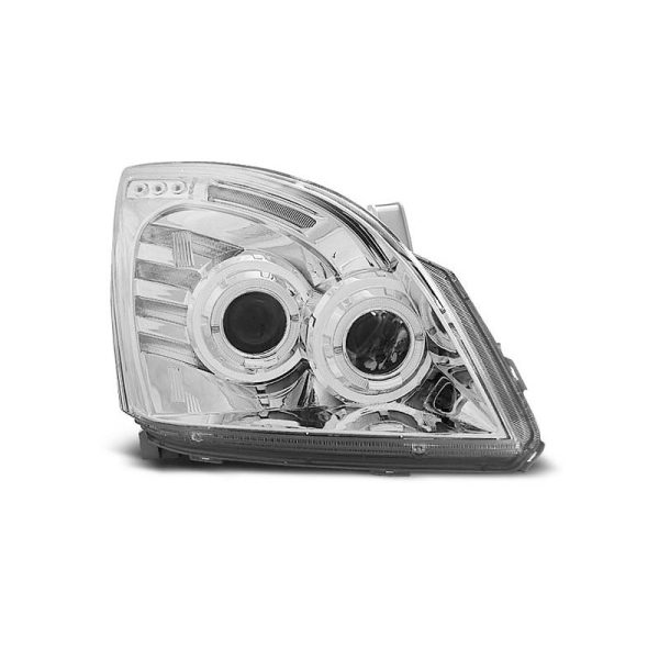 Fari Angel Eyes Toyota Land Cruiser 120 03-09 Chrome