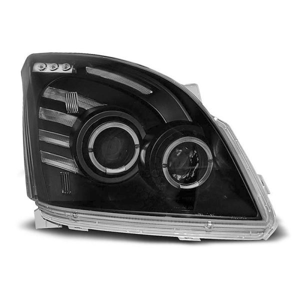 Fari Angel Eyes Toyota Land Cruiser 120 03-09 Neri