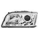 Coppia di fari a Led stile luce diurna Volvo S40 / V40 96-03 Chrome