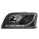 Coppia di fari a Led stile luce diurna Volvo S40 / V40 96-03 Neri