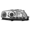 Coppia di fari DRL vera luce diurna Volvo S60-V70 00-04 Chrome