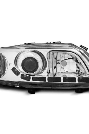 Coppia di fari DRL vera luce diurna Volvo S60-V70 00-04 Chrome