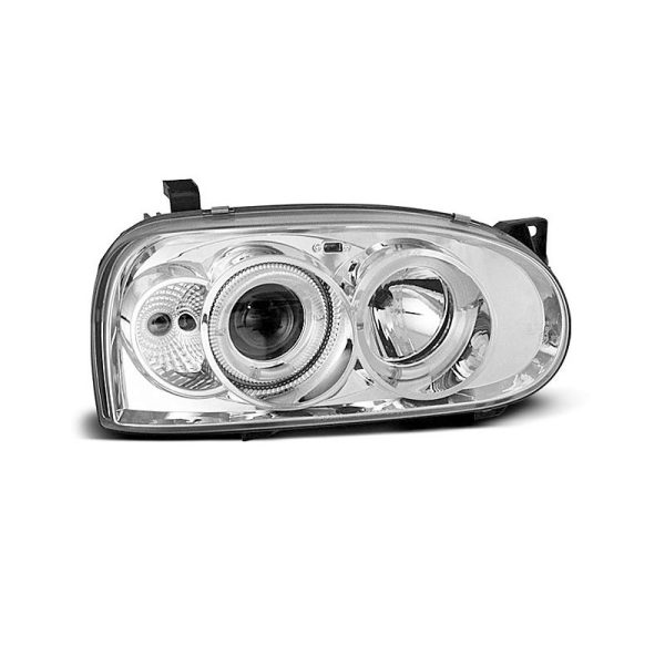 Fari Angel Eyes Volkswagen Golf III 91-97 Chrome