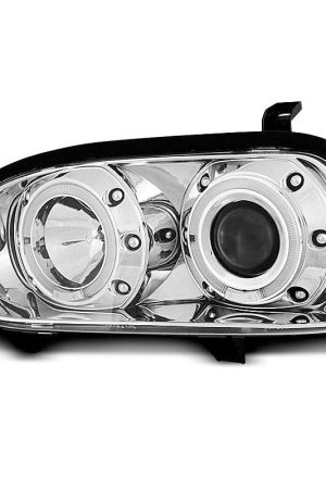 Fari Angel Eyes Volkswagen Golf III 91-97 Chrome