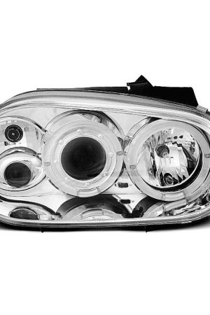 Fari Angel Eyes Volkswagen Golf IV 97-03 Chrome