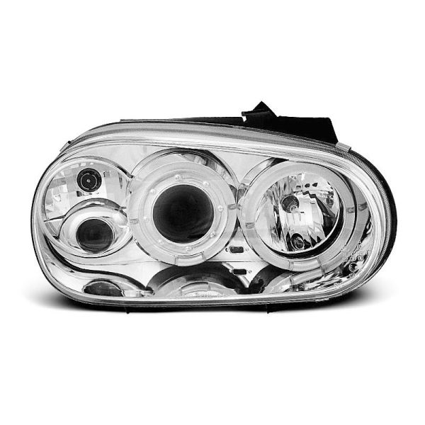 Fari Angel Eyes Volkswagen Golf IV 97-03 Chrome