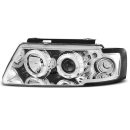 Fari Angel Eyes Volkswagen Passat B5 3B 96-00 Chrome