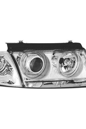 Fari Angel Eyes Volkswagen Passat B5 3B 96-00 Chrome