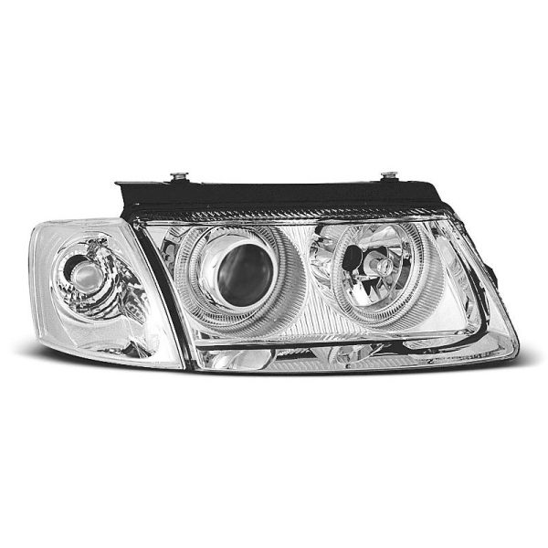 Fari Angel Eyes Volkswagen Passat B5 3B 96-00 Chrome