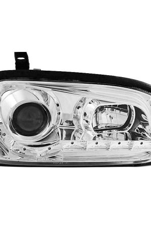 Coppia di fari a Led stile luce diurna Volkswagen Golf III 91-97 Chrome