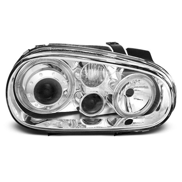 Fari Angel Eyes Volkswagen Golf IV 97-03 Chrome