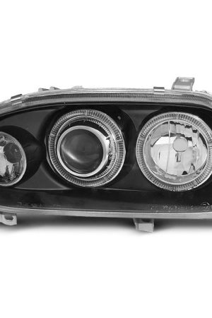 Fari Angel Eyes Volkswagen Golf III 91-97 Neri