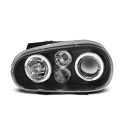 Fari Angel Eyes Volkswagen Golf IV 97-03 Neri