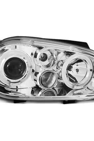 Fari Angel Eyes Volkswagen Golf IV 97-03 Chrome